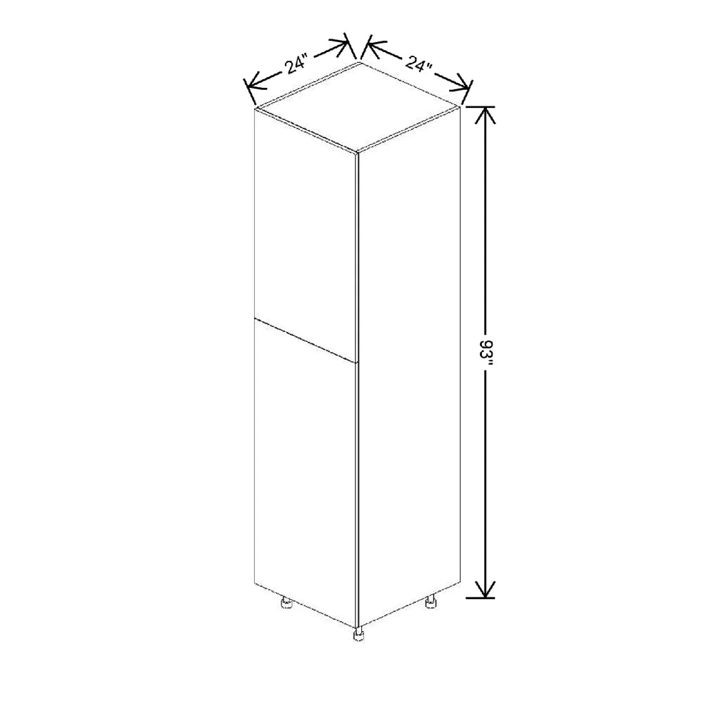 Fabuwood Illume Tuscany Olmo 3 24" W X 93" H X 24" D Single Door Tall Pantry Cabinet