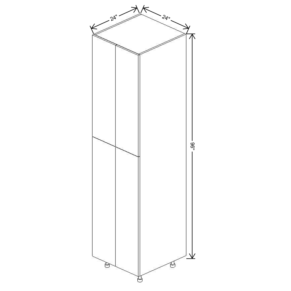 Fabuwood Illume Tuscany Olmo 3  96"H Double Door Pantry