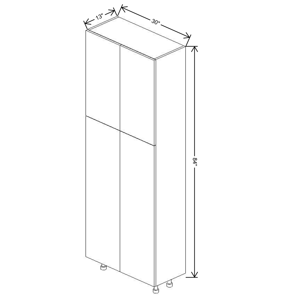 Fabuwood Illume Tuscany Muratti 4 84"H Double Door Pantry