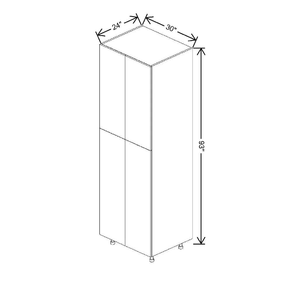 Fabuwood Illume Tuscany Olmo 3 30" W X 93" H X 24" D Tall Pantry Cabinet