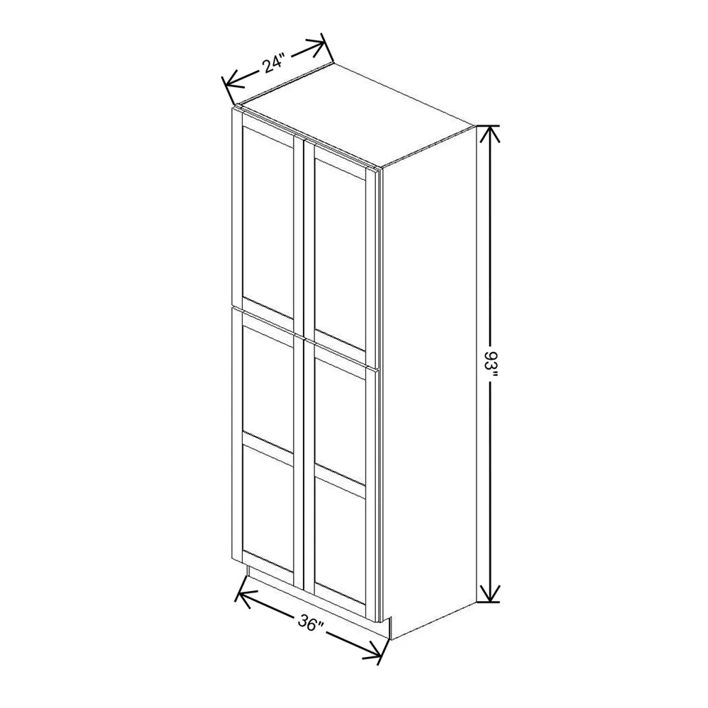 Fabuwood Allure Galaxy Horizon 36" W X 93" H X 24" D Tall Pantry Cabinet