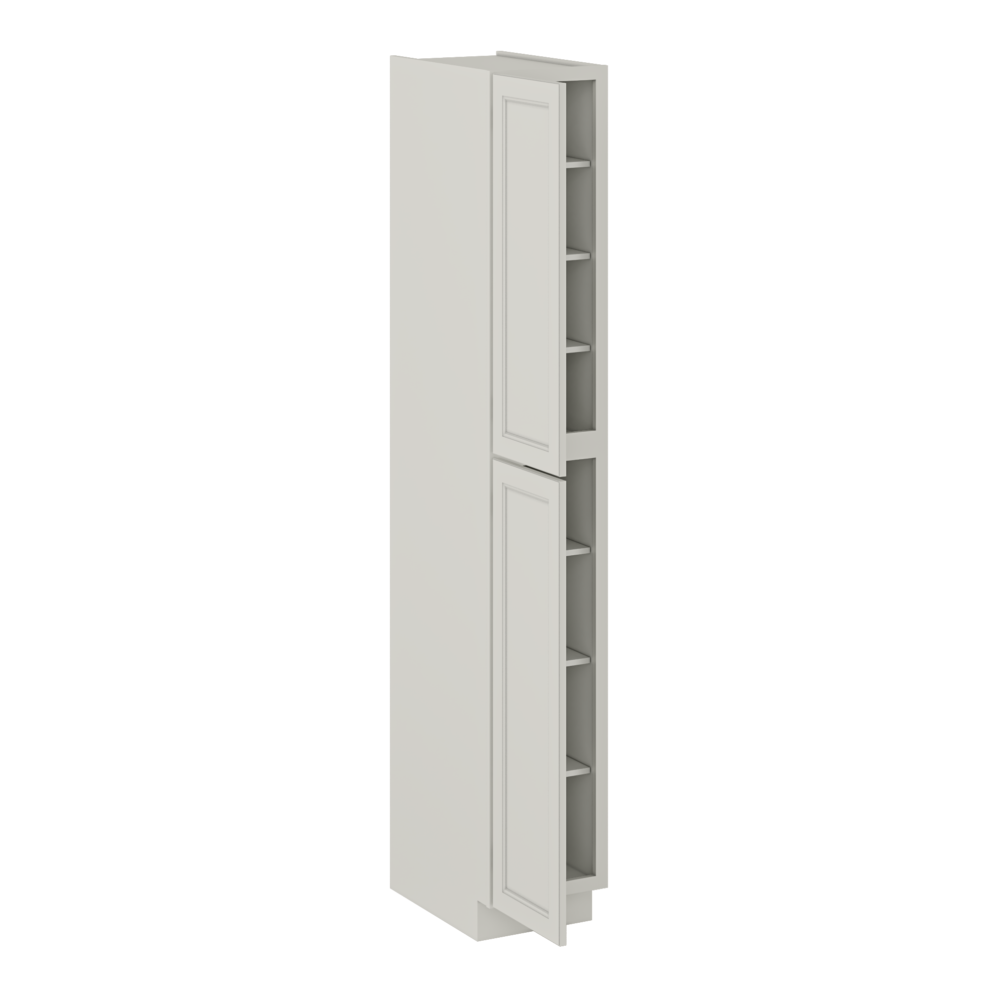 Utility Kitchen Cabinet U1596 Milan Pearl 15 in. width 96 in. height 24 in. depth