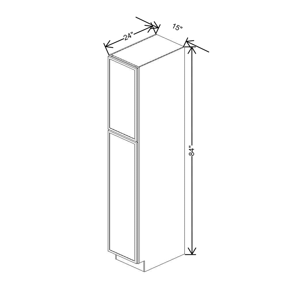 Cubitac Basic Oxford Pastel 15"W X 84"H Utility Cabinet