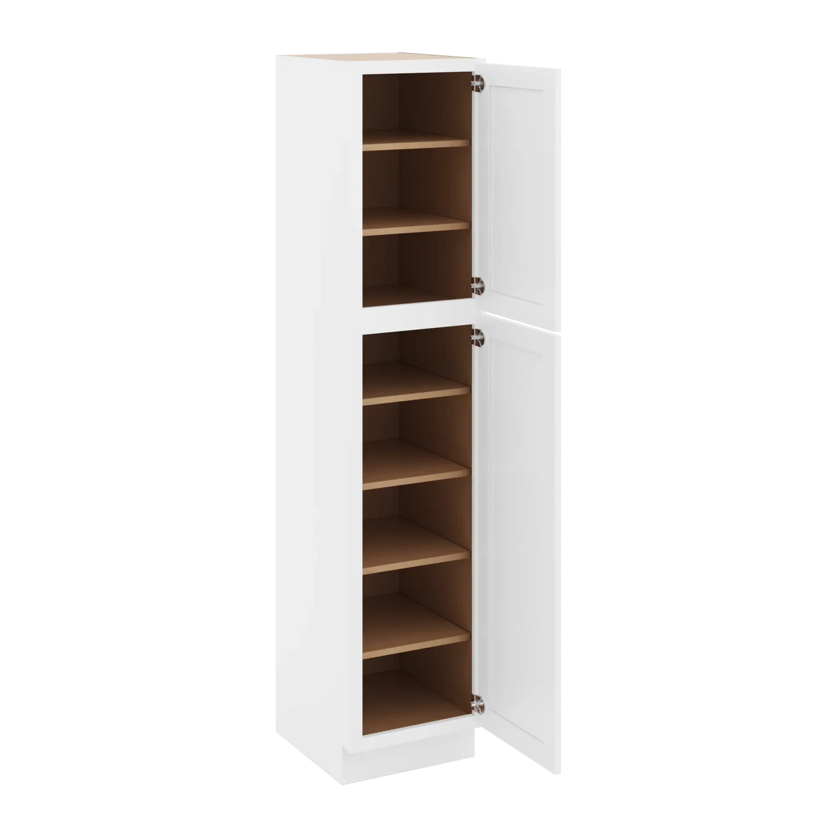 cnc luxor white 18 w x 21 d x 84 h single door utility cabinet