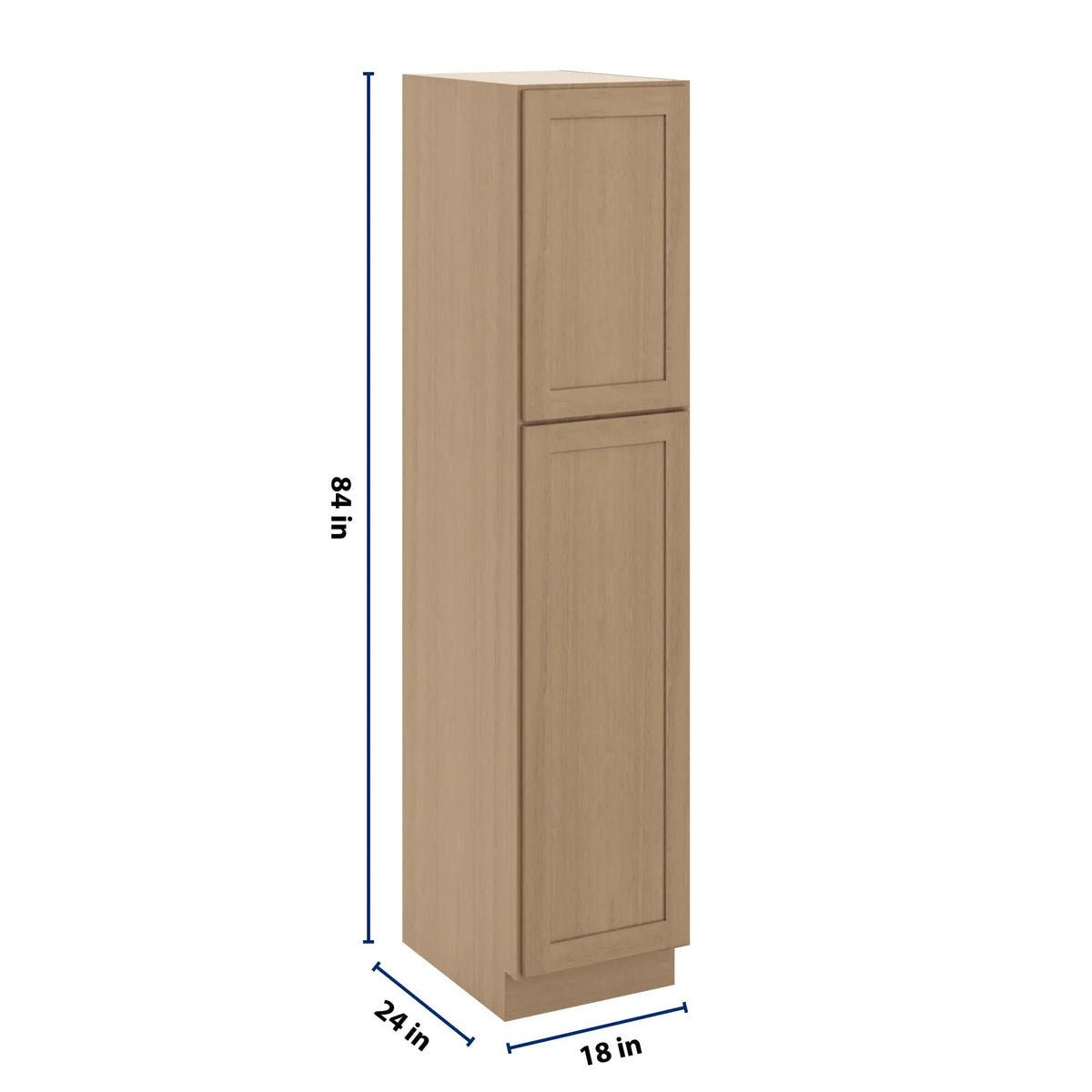 CNC Luxor 5-Piece Harvest 18" W X 24" D X 84" H Single Door Utility Cabinet