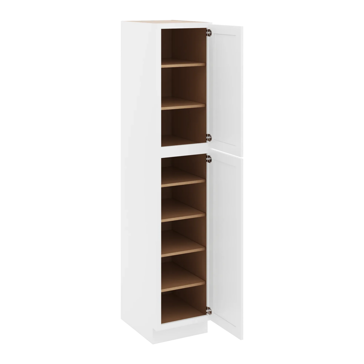 cnc luxor white 18 w x 24 d x 90 h single door utility cabinet