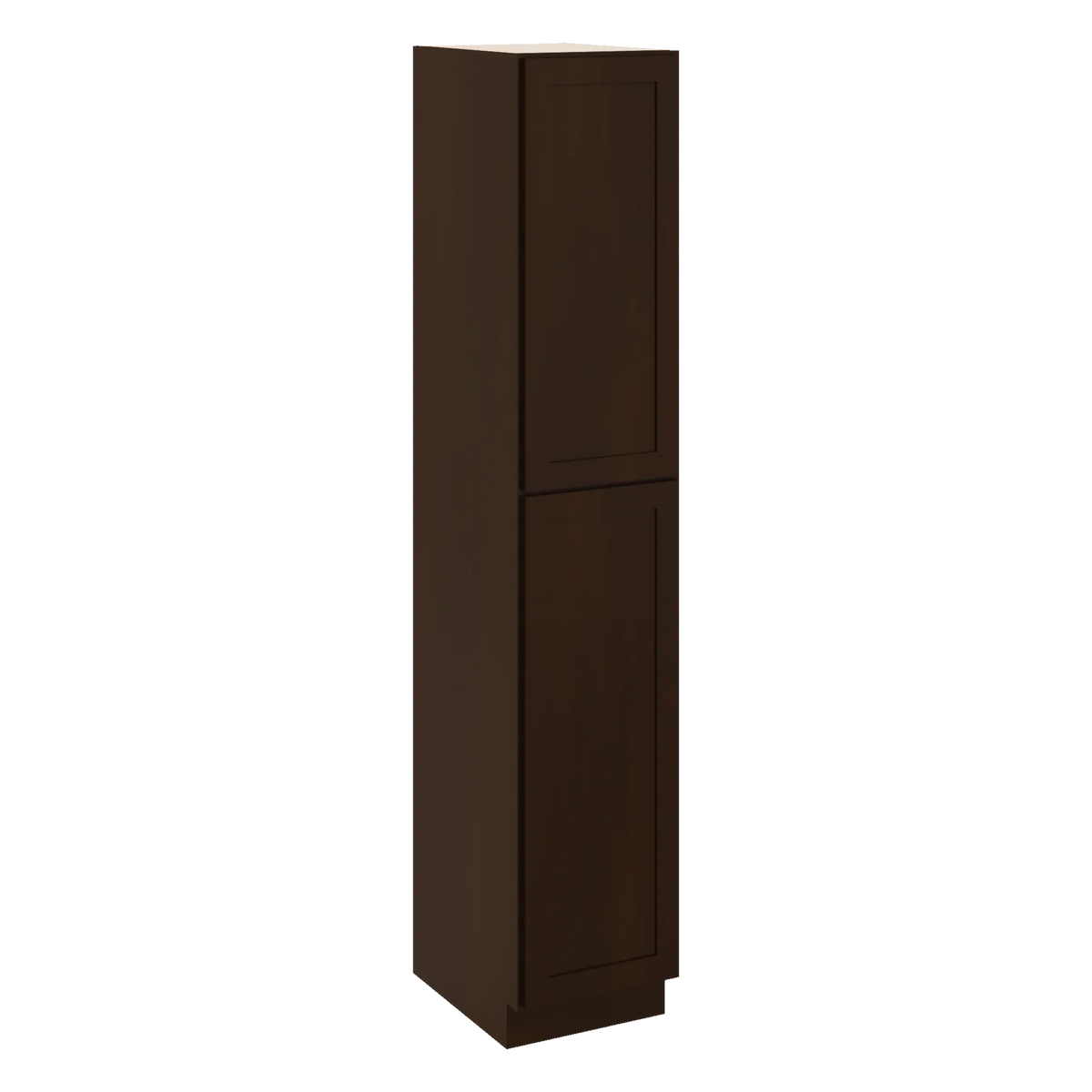 CNC Luxor 5-Piece Espresso 18" W X 24" D X 96" H Single Door Utility Cabinet