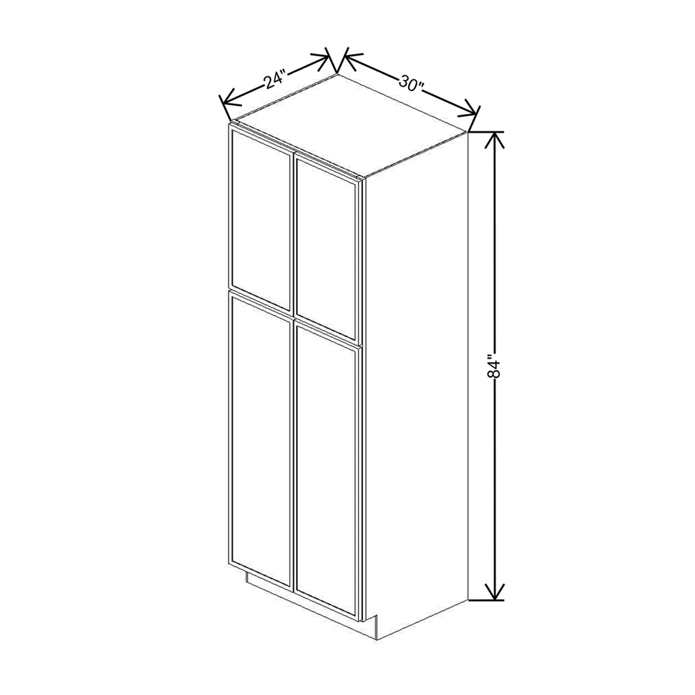 Cubitac Basic Oxford Pastel 30"W X 84"H Utility Cabinet