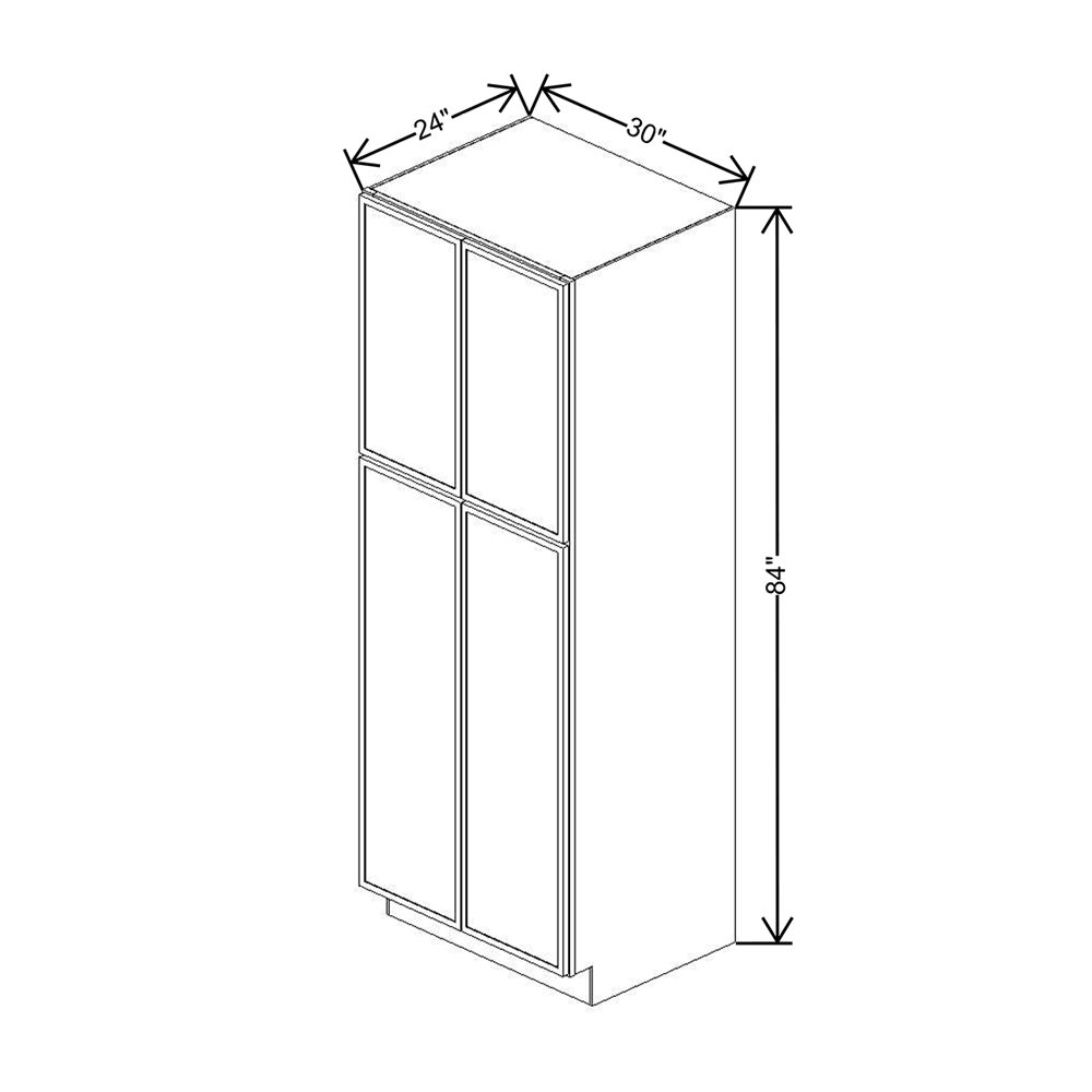 Cubitac Imperial Madison Latte 30'' Utility Cabinet