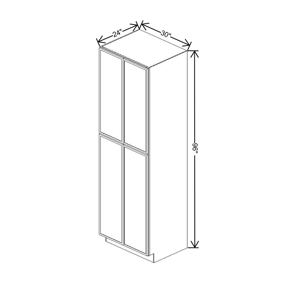 Cubitac Prestige Dover Latte 30" W X 96" H Utility Cabinet