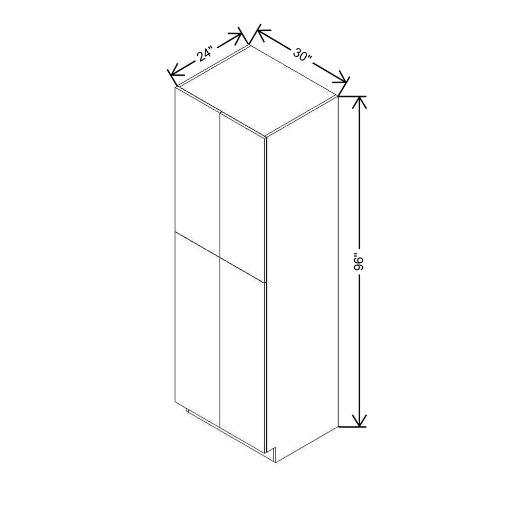 CNC Classic Milano Autumn 30" W X 24" D X 96" H Double Door Utility Cabinet