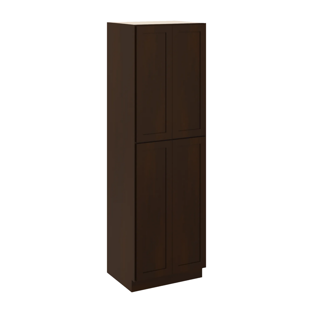 CNC Luxor 5-Piece Espresso 30" W X 24" D X 96" H Double Door Utility Cabinet