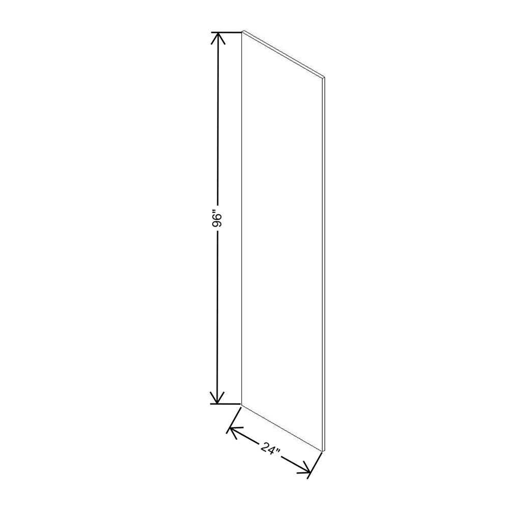 Cubitac Basic Oxford Pastel 24" W X 96" H Refrigerator Panel