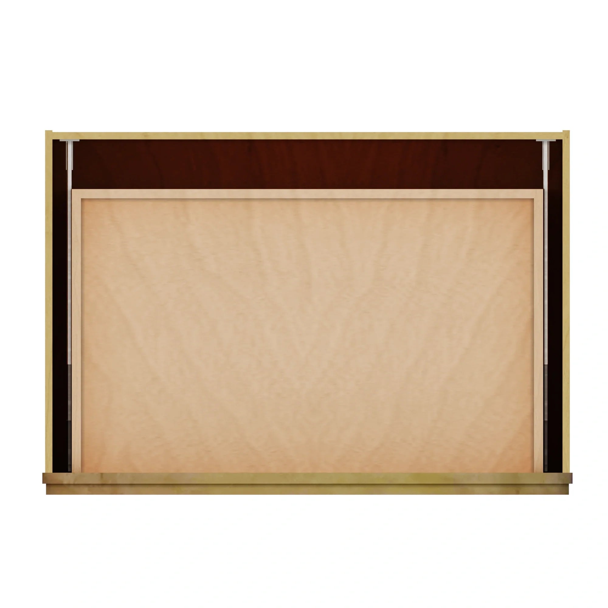 Modernform Cabinet Natural Shaker 36" W X 34 1/2" H X 24" D  3 Drawer Base Cabinet