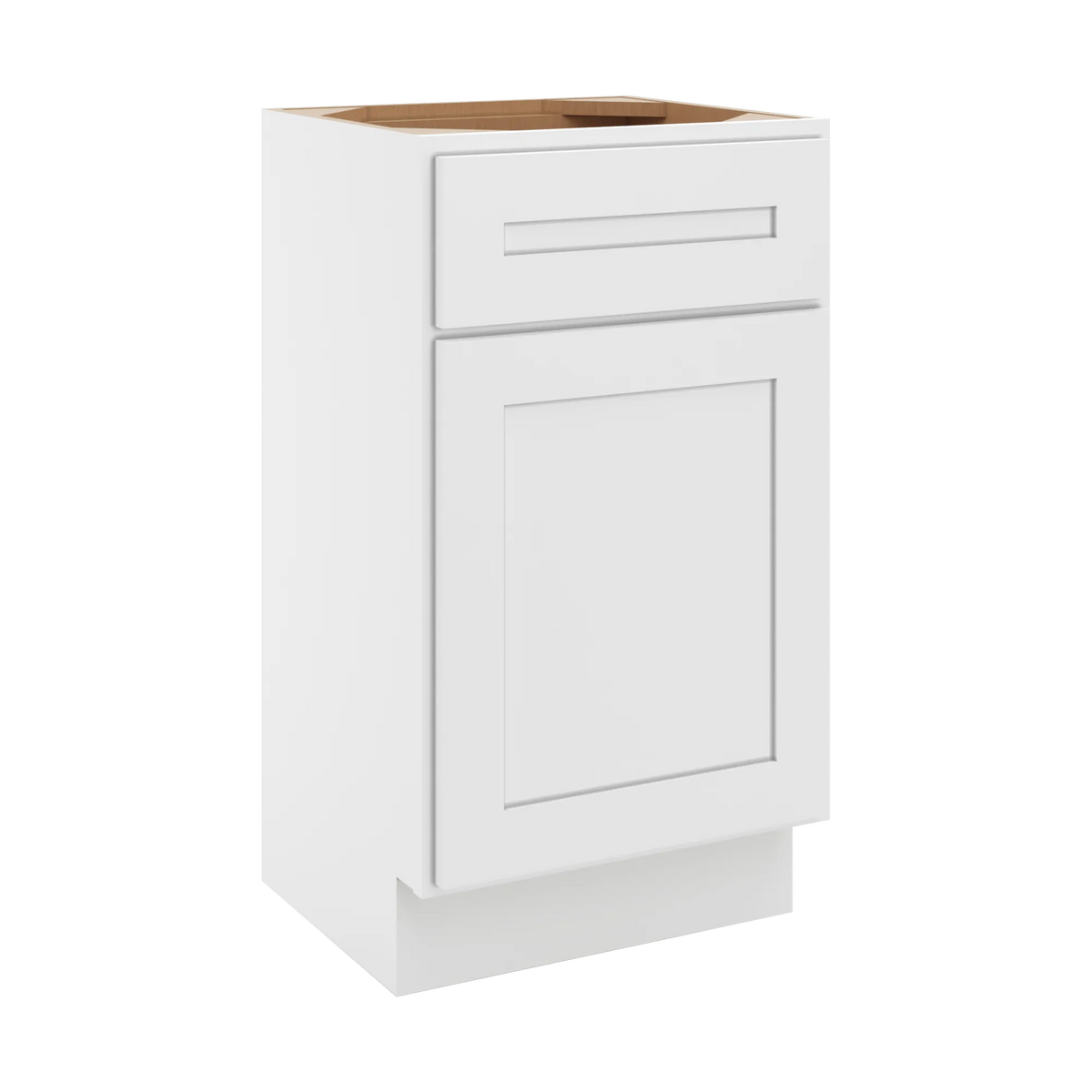CNC Luxor 5-Piece White 18" W Single Door Vanity Sink Base Cabinet