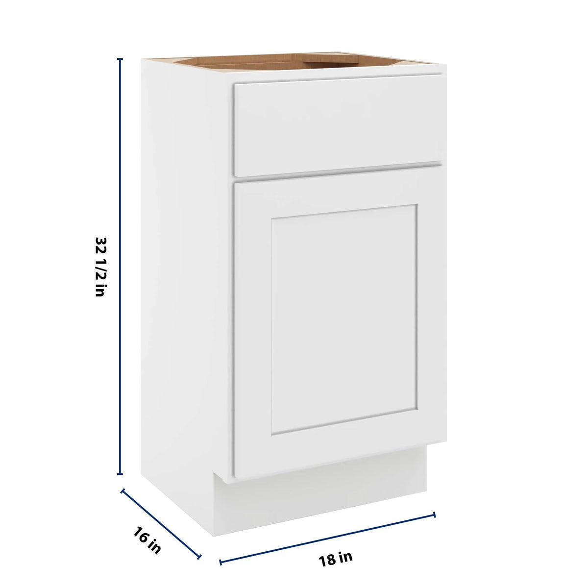 cnc luxor white 18 w single door vanity sink base cabinet