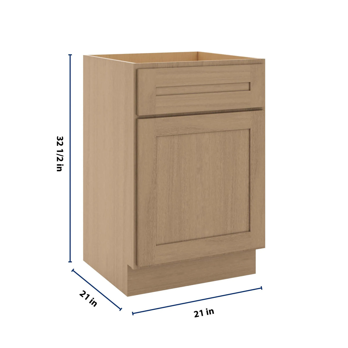 CNC Luxor 5-Piece Harvest 21" W Double Door Vanity Sink Base Cabinet
