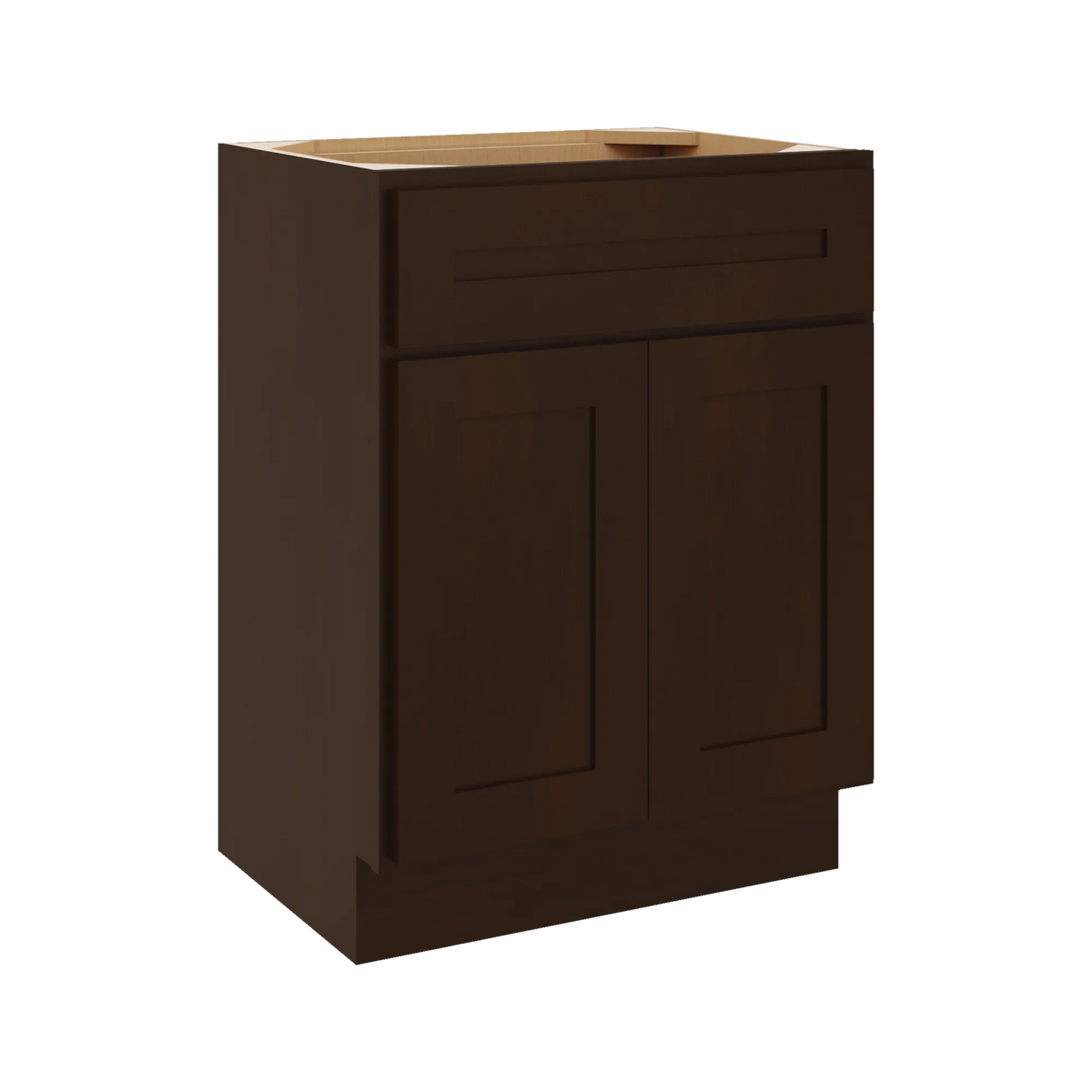 CNC Luxor 5-Piece Espresso 24" W X 18" H Double Door Vanity Sink Base Cabinet