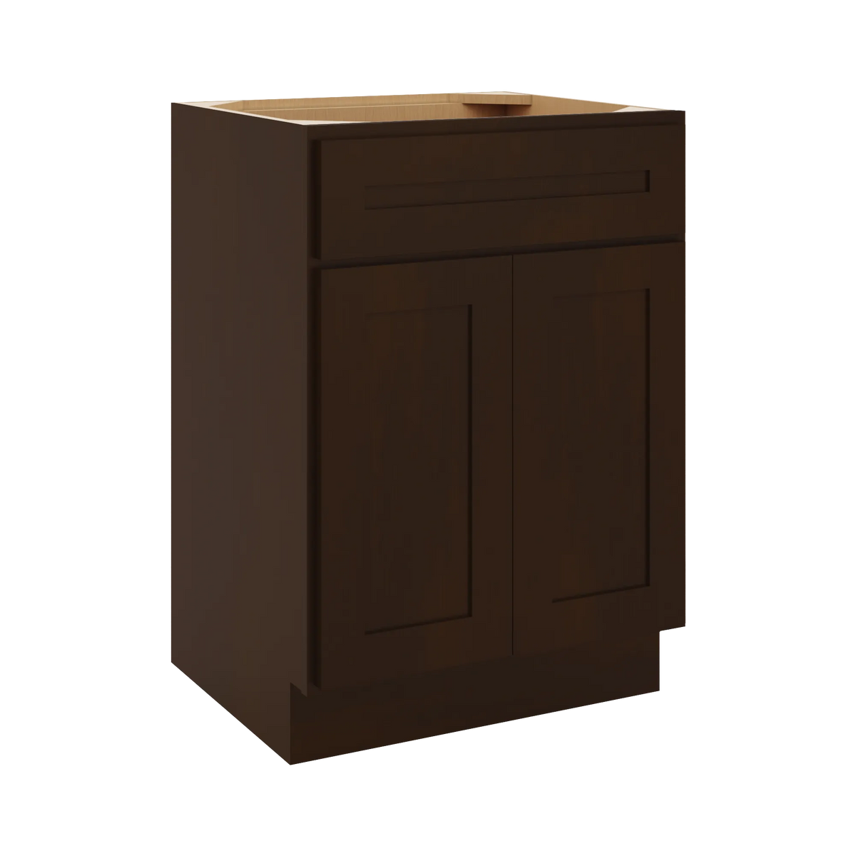 CNC Luxor 5-Piece Espresso 24" W X 34 1/2" H X 21" D Double Door Vanity Sink Base Cabinet