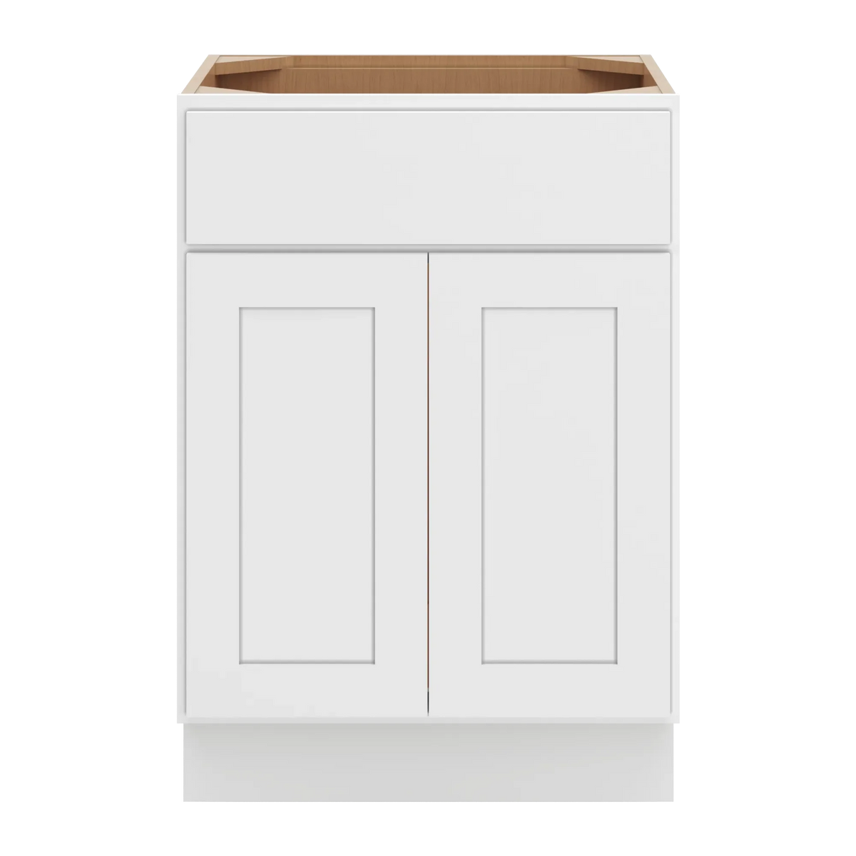 cnc luxor white 24 w x 34 1 2 h x 21 d double door vanity sink base cabinet