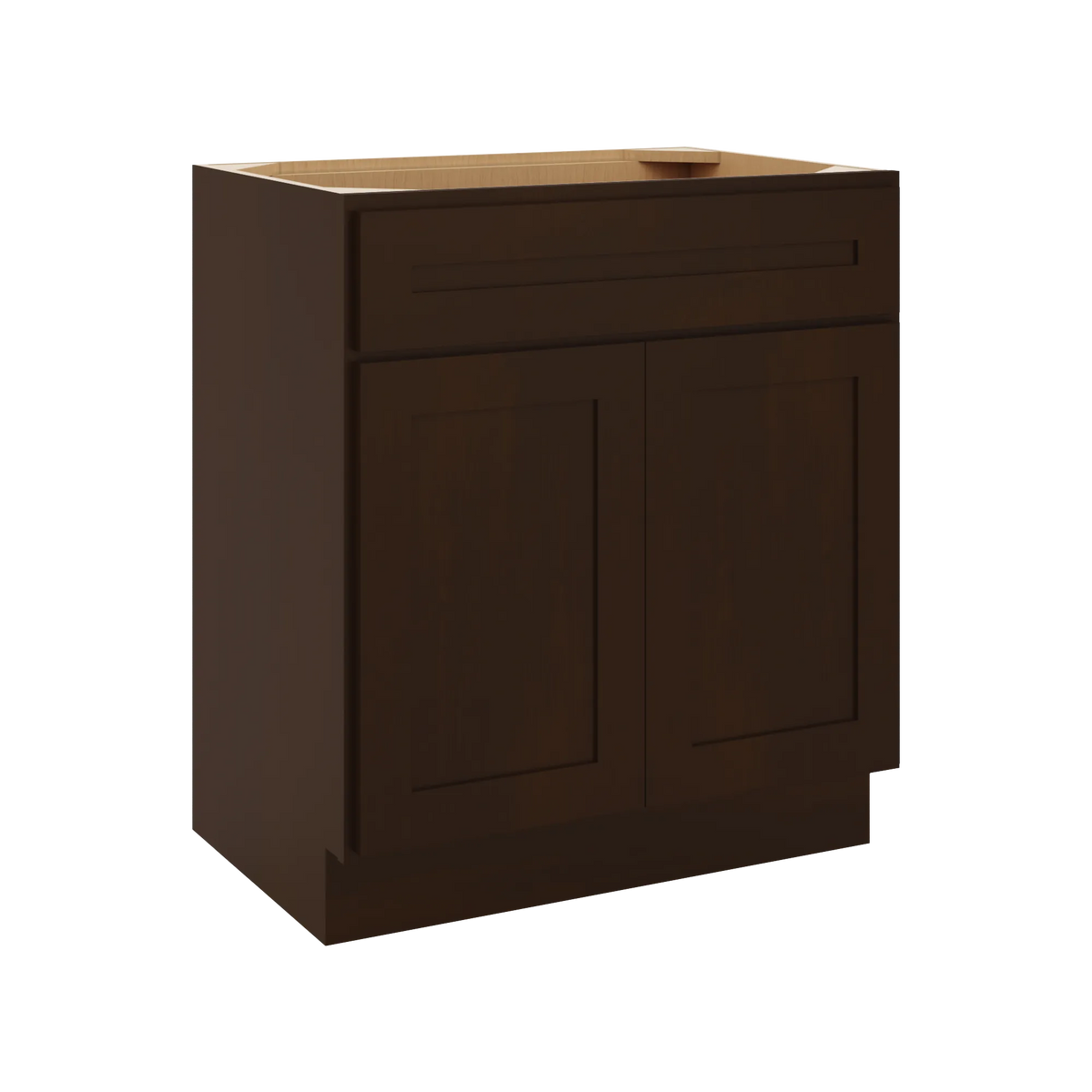 CNC Luxor 5-Piece Espresso 30" W X 34 1/2" H X 21" D Double Door Vanity Sink Base Cabinet