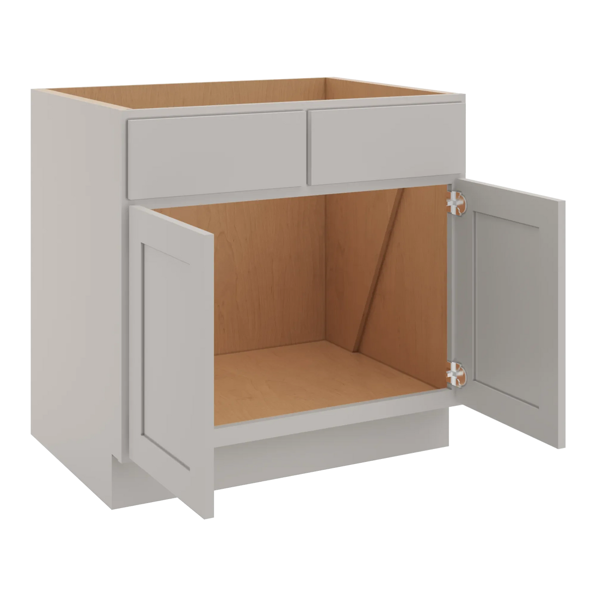 cnc luxor misty grey 33 w removable vanity base cabinet
