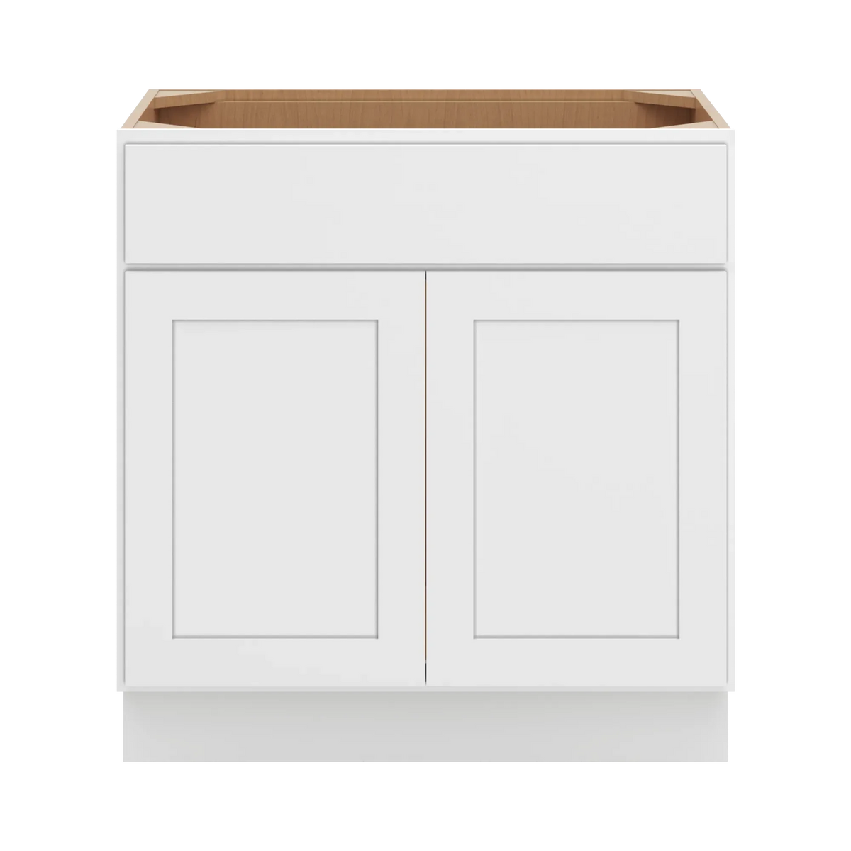 cnc luxor white 33 w x 34 1 2 h x 21 d double door vanity sink base cabinet