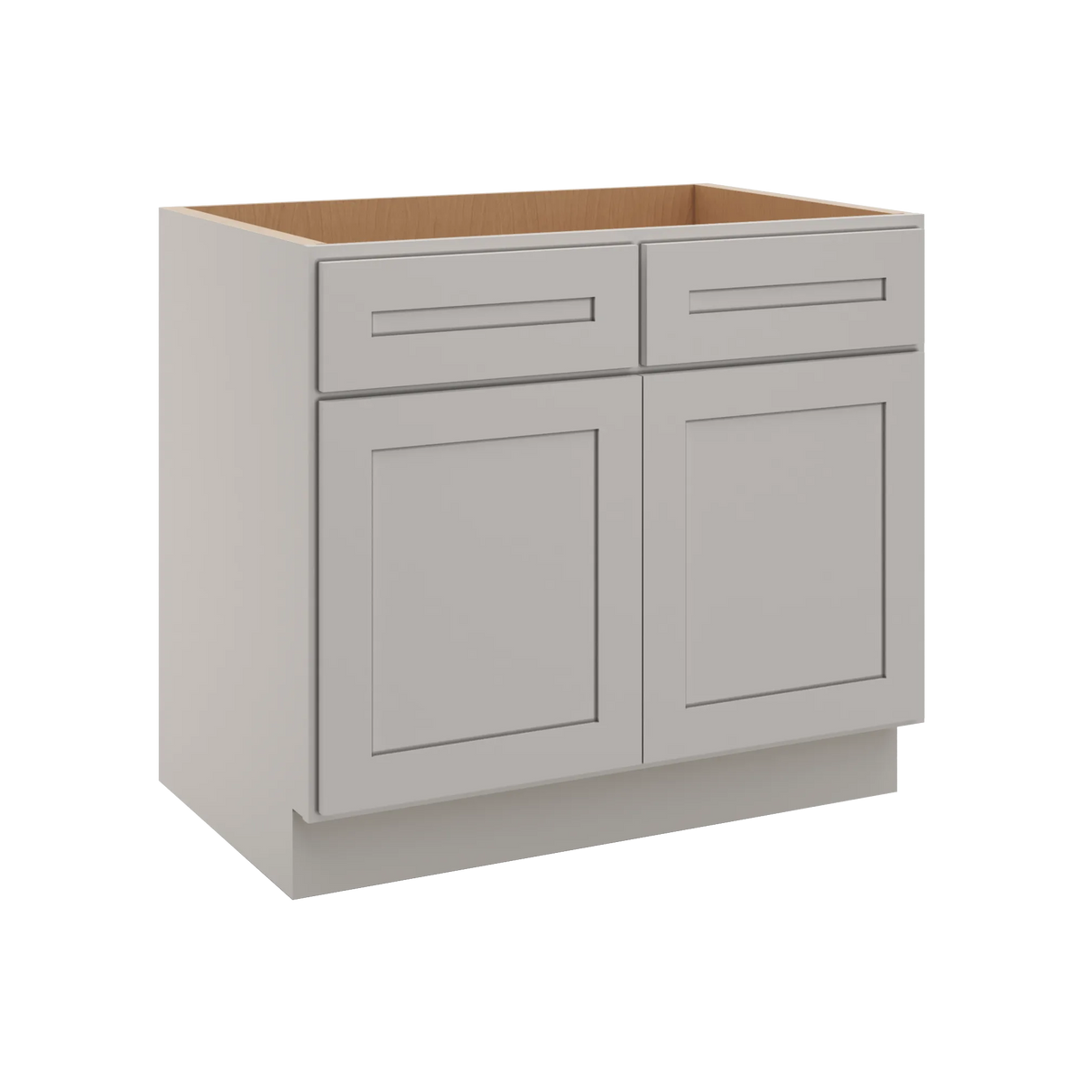 CNC Luxor 5-Piece Misty Grey 36" W Removable Vanity Base Cabinet