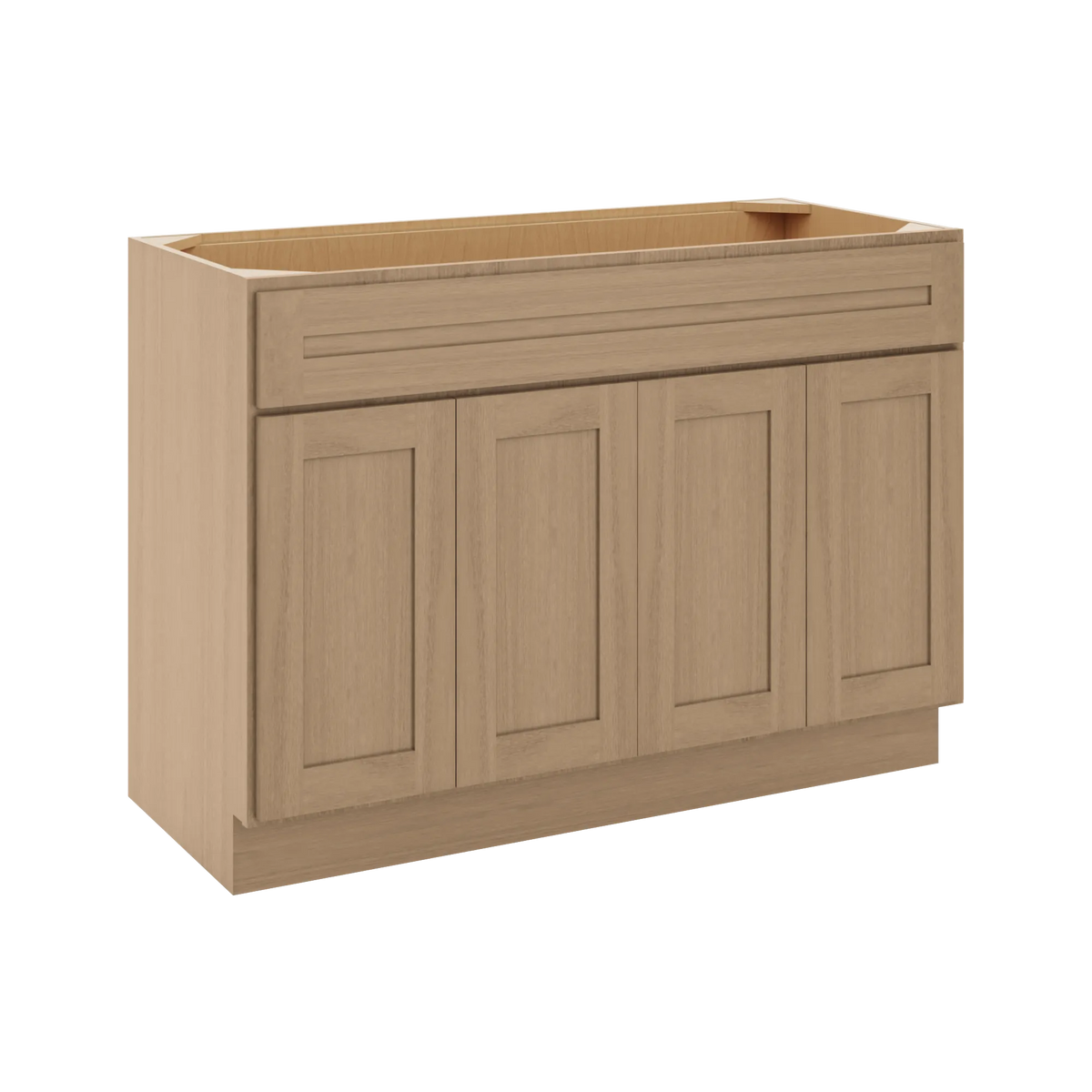 CNC Luxor 5-Piece Harvest 48" W Four Door Vanity Sink Base Cabinet