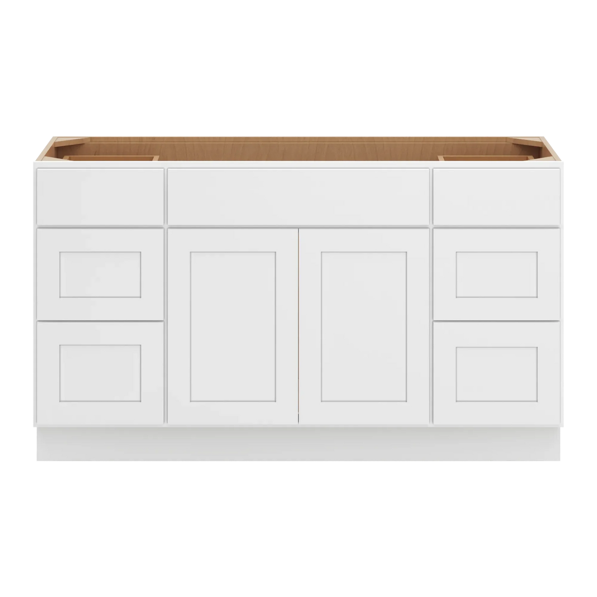 cnc luxor white 60 w vanity drawer single sink base cabinet