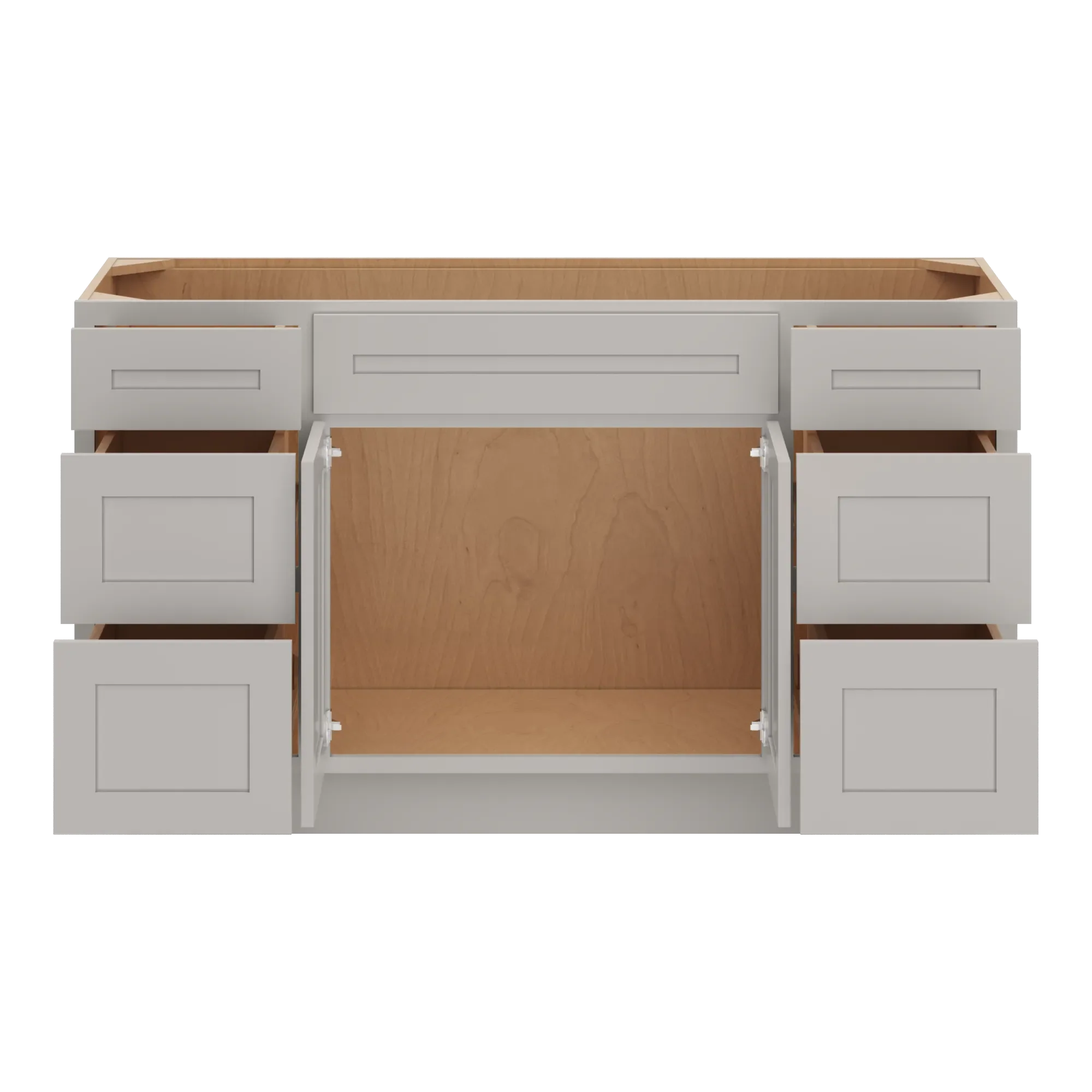 cnc luxor 5 piece misty grey 60 w vanity drawer single sink base cabinet