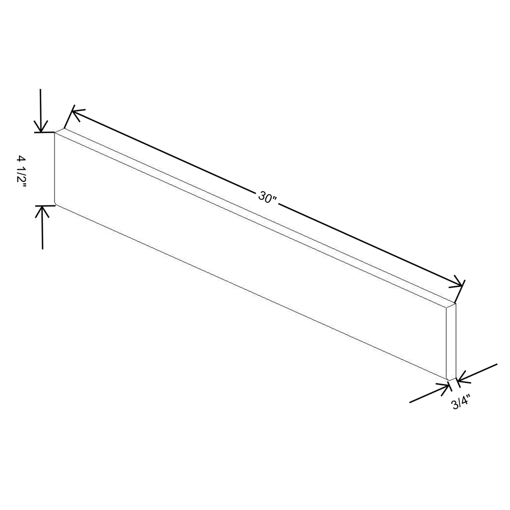 Cubitac Prestige Milan Latte 30"W Valance