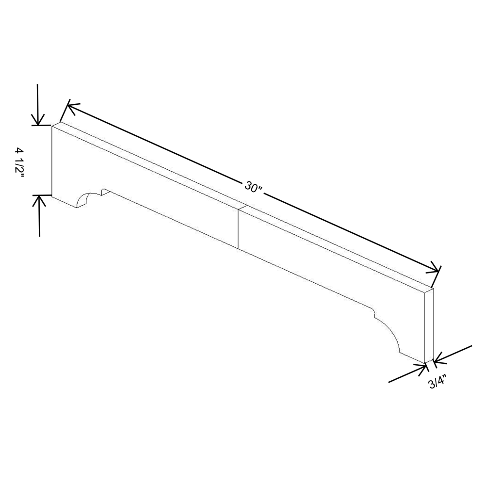 Cubitac Imperial Bergen Latte 30"W Valance 1