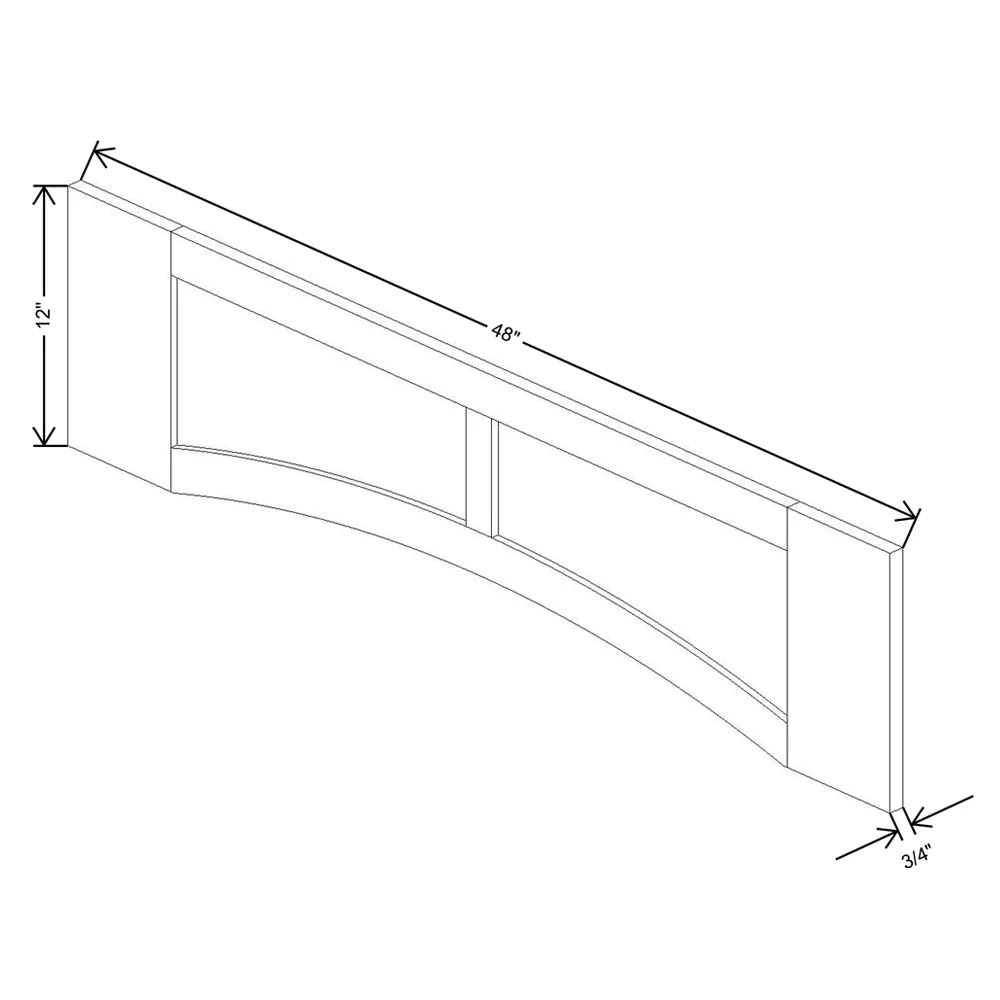Fabuwood Allure Fusion Timber 48" W X 12" H Arched-Raised Panel