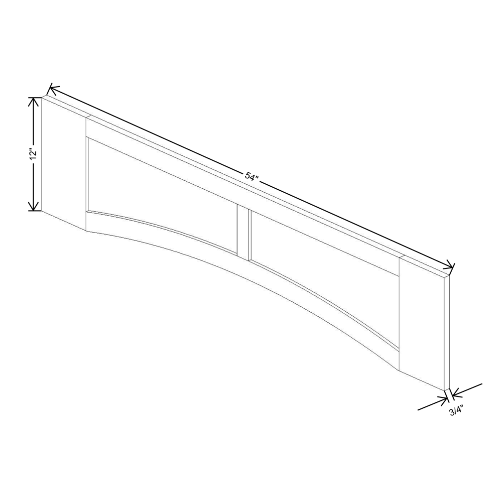 Fabuwood Allure Fusion Kona  54"W Arched-Raised Panel