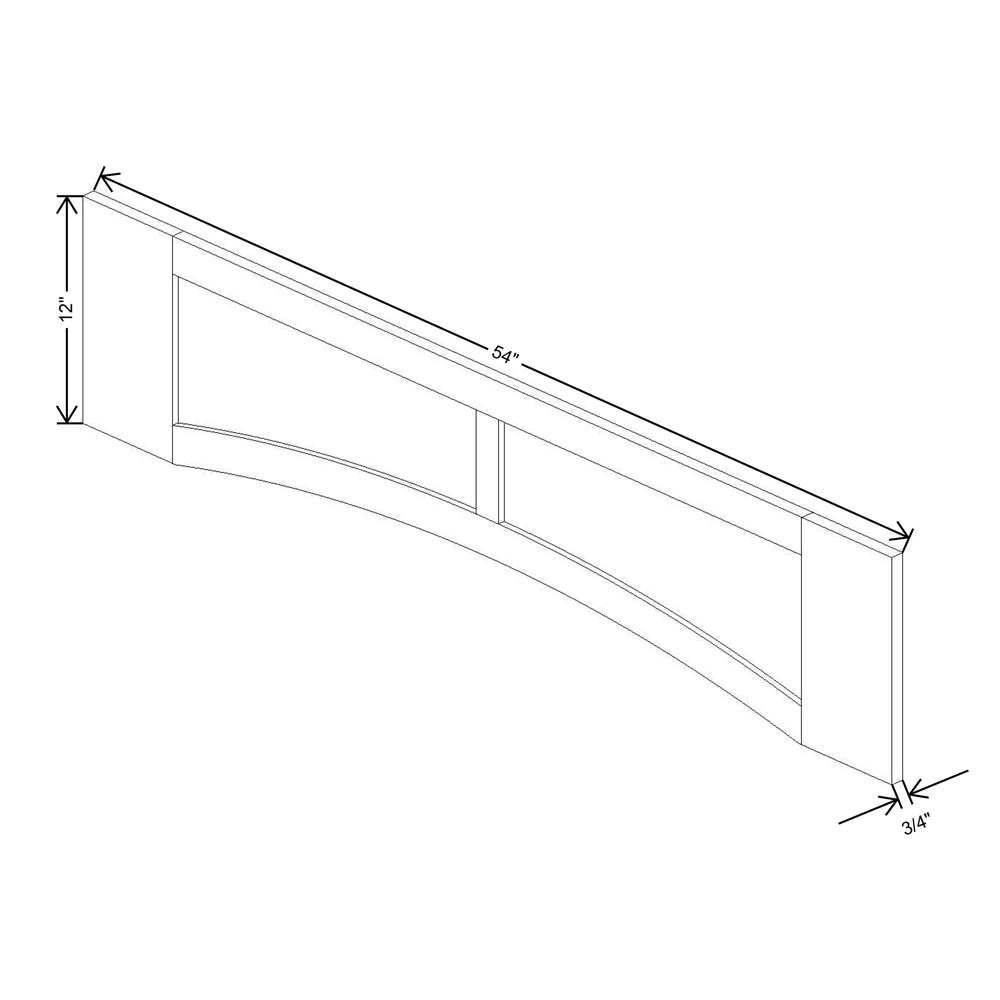 Fabuwood Allure Fusion Timber 54" W X 12" H Arched-Raised Panel