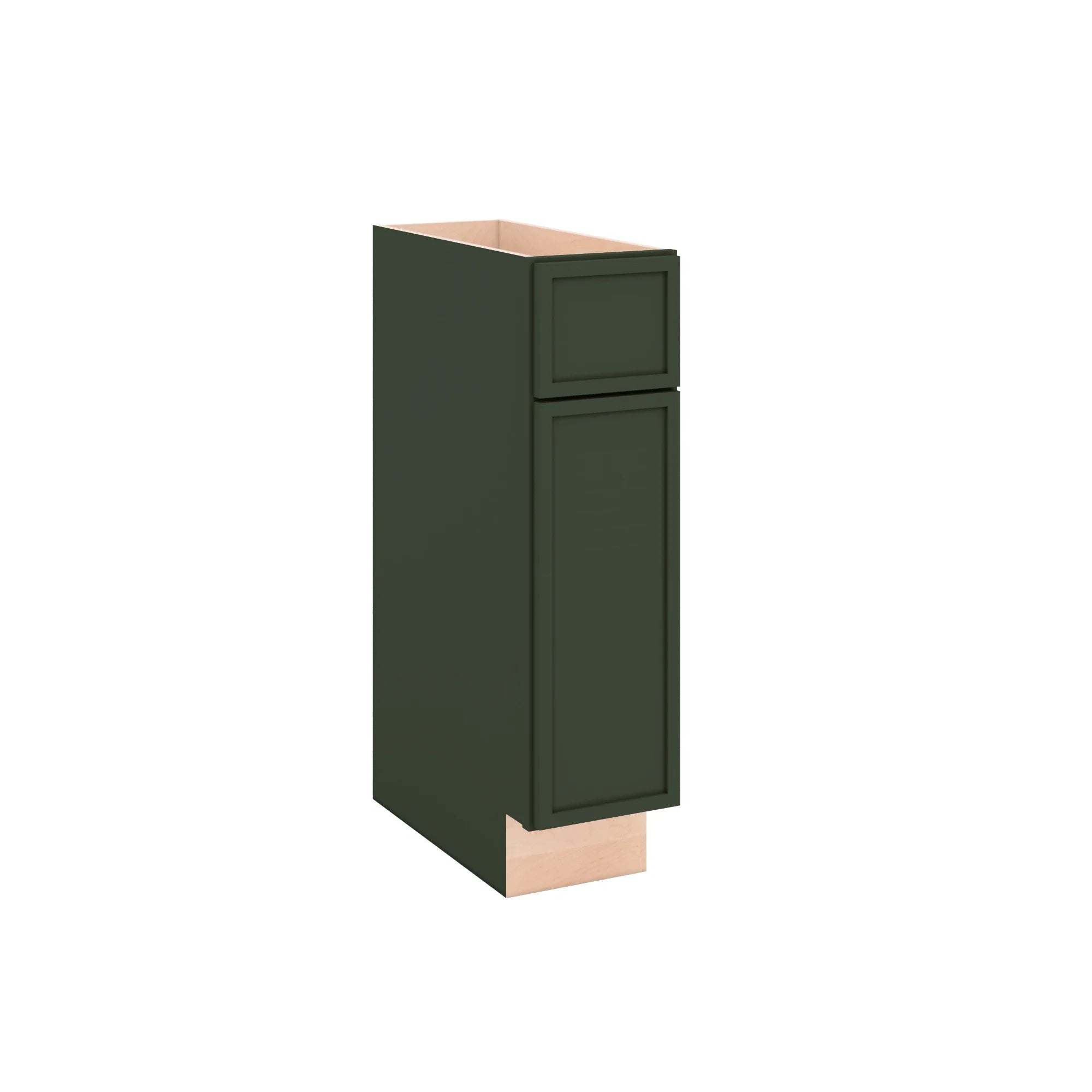 Modernform Cabinet Slim Sage Green 09" W X 34 1/2" H X 21" D Base 1 Door/1 Drawer
