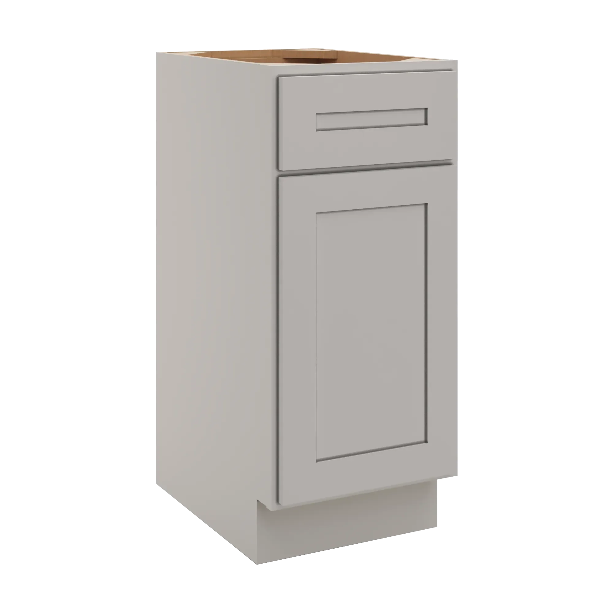 cnc luxor 5 piece misty grey 15 w single door vanity base cabinet