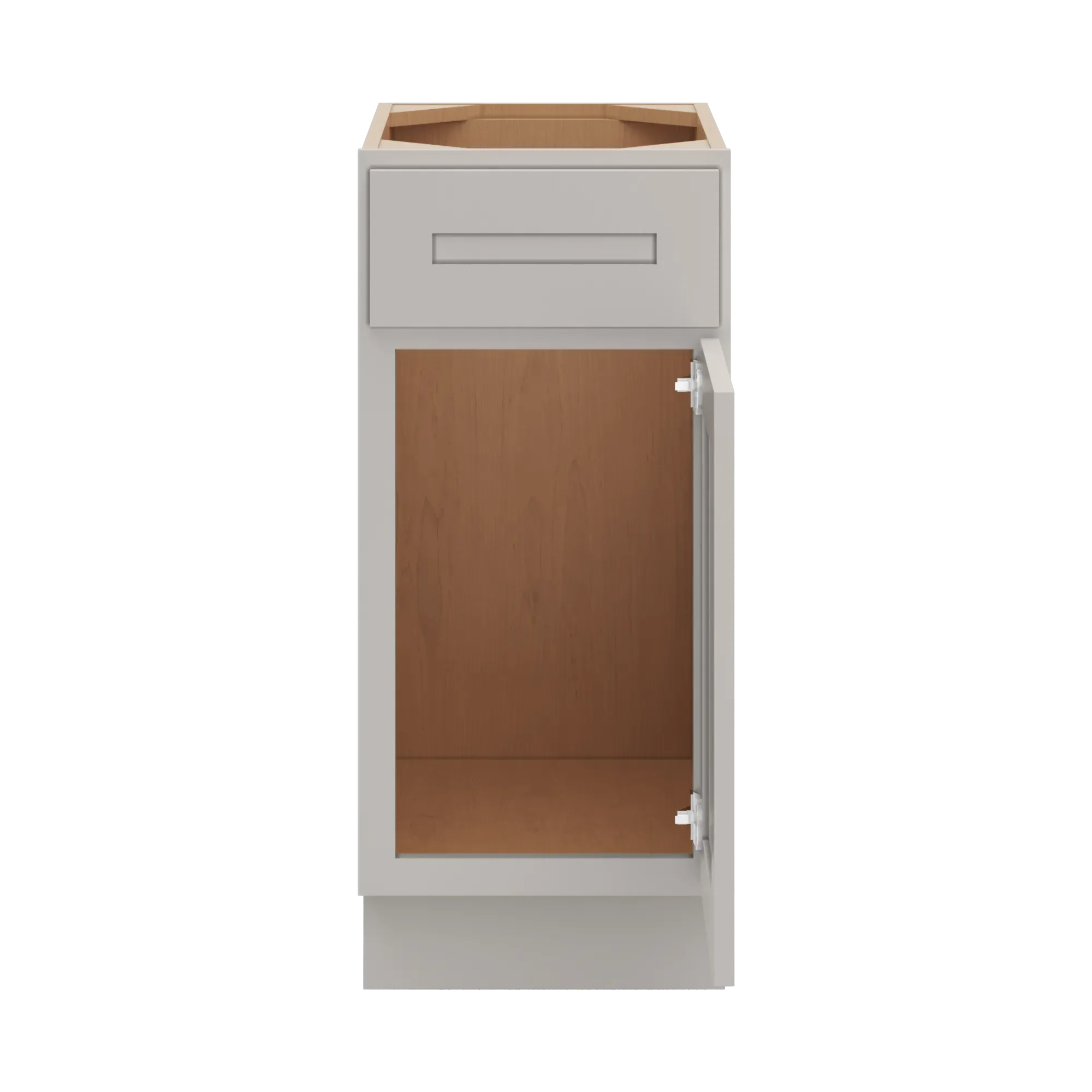cnc luxor 5 piece misty grey 15 w single door vanity base cabinet