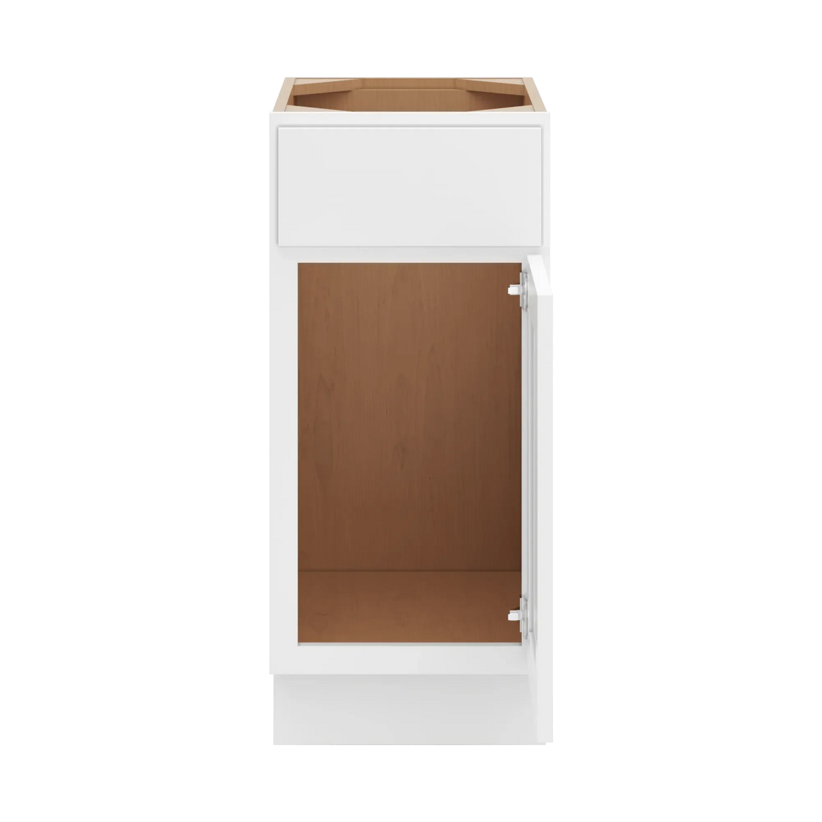 cnc luxor white 15 w single door vanity base cabinet
