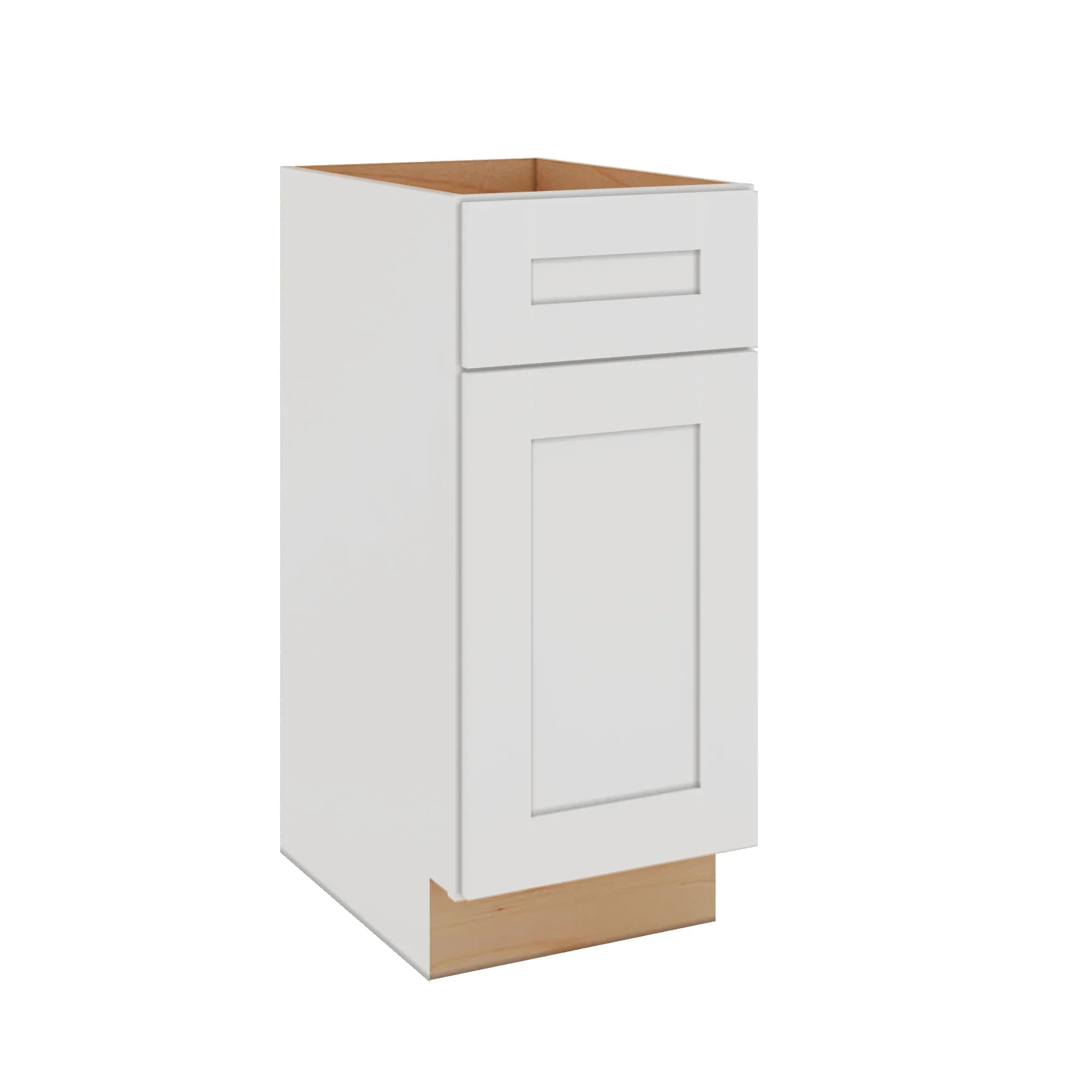 Modernform Cabinet White Shaker 15" W X 34 1/2" H X 21" D Base 1 Door/1 Drawer