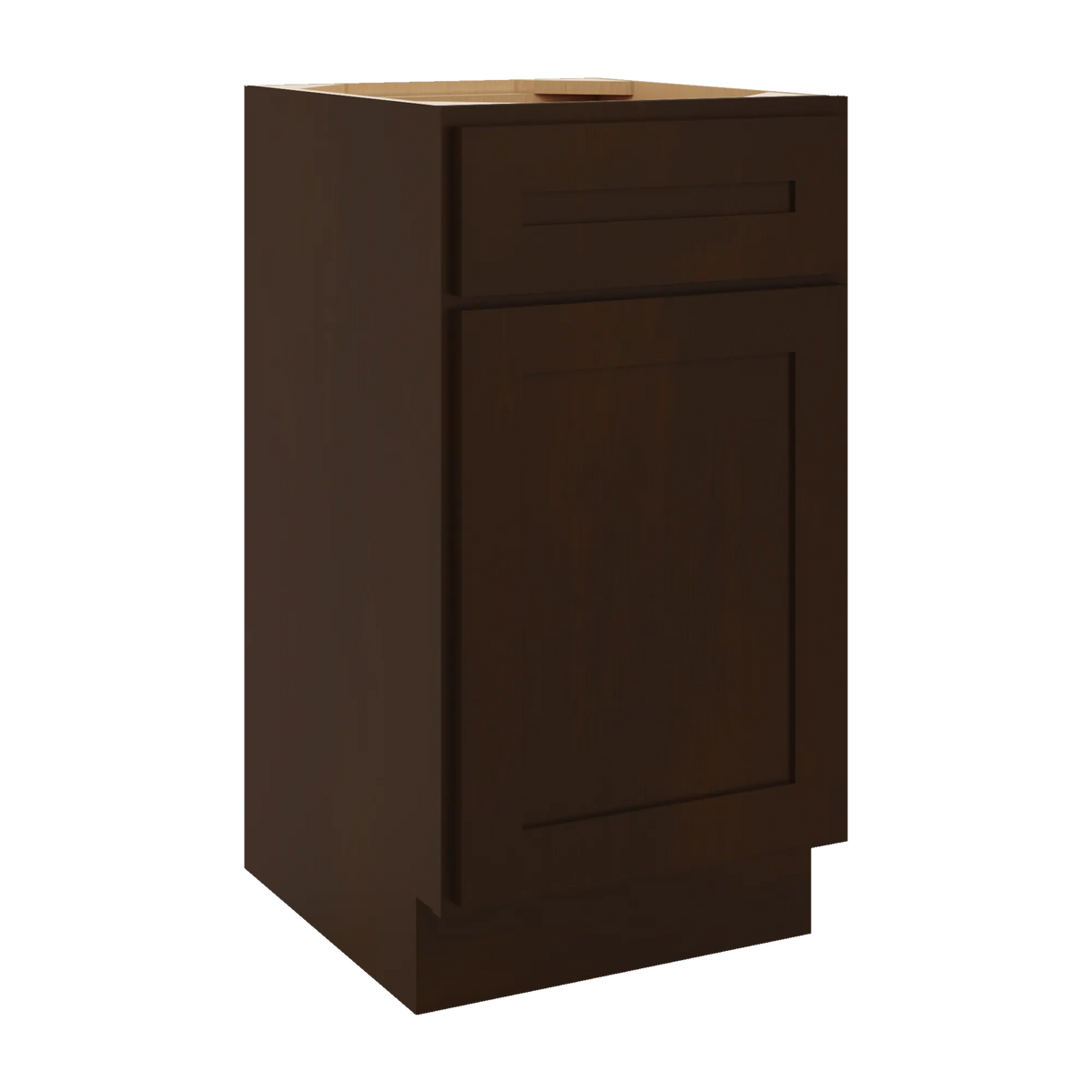 CNC Luxor 5-Piece Espresso 18" W Single Door Vanity Base Cabinet