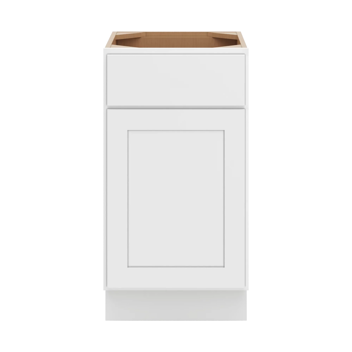 cnc luxor white 18 w single door vanity base cabinet
