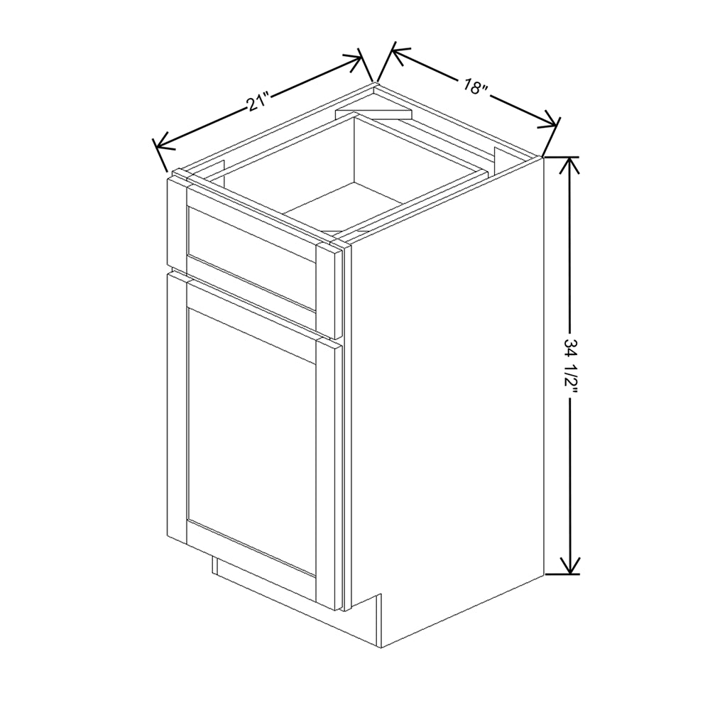 Wolf Classic Grove Terrain Stain 18"W Vanity Base