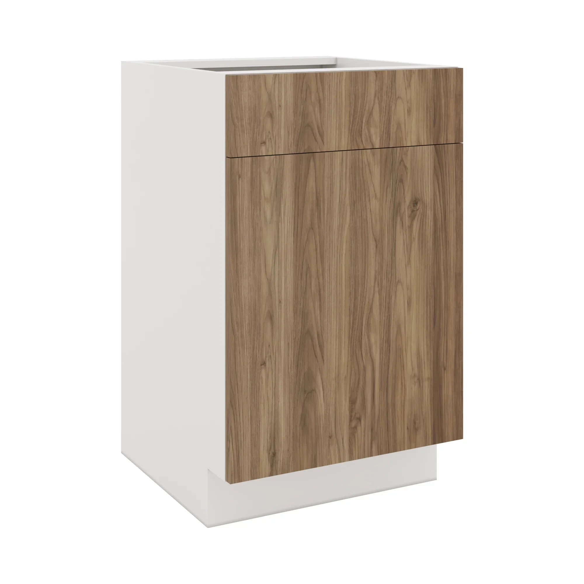 Modernform Cabinet Walnut 21" W X 34 1/2" H X 21" D Base 1 Door/1 Drawer