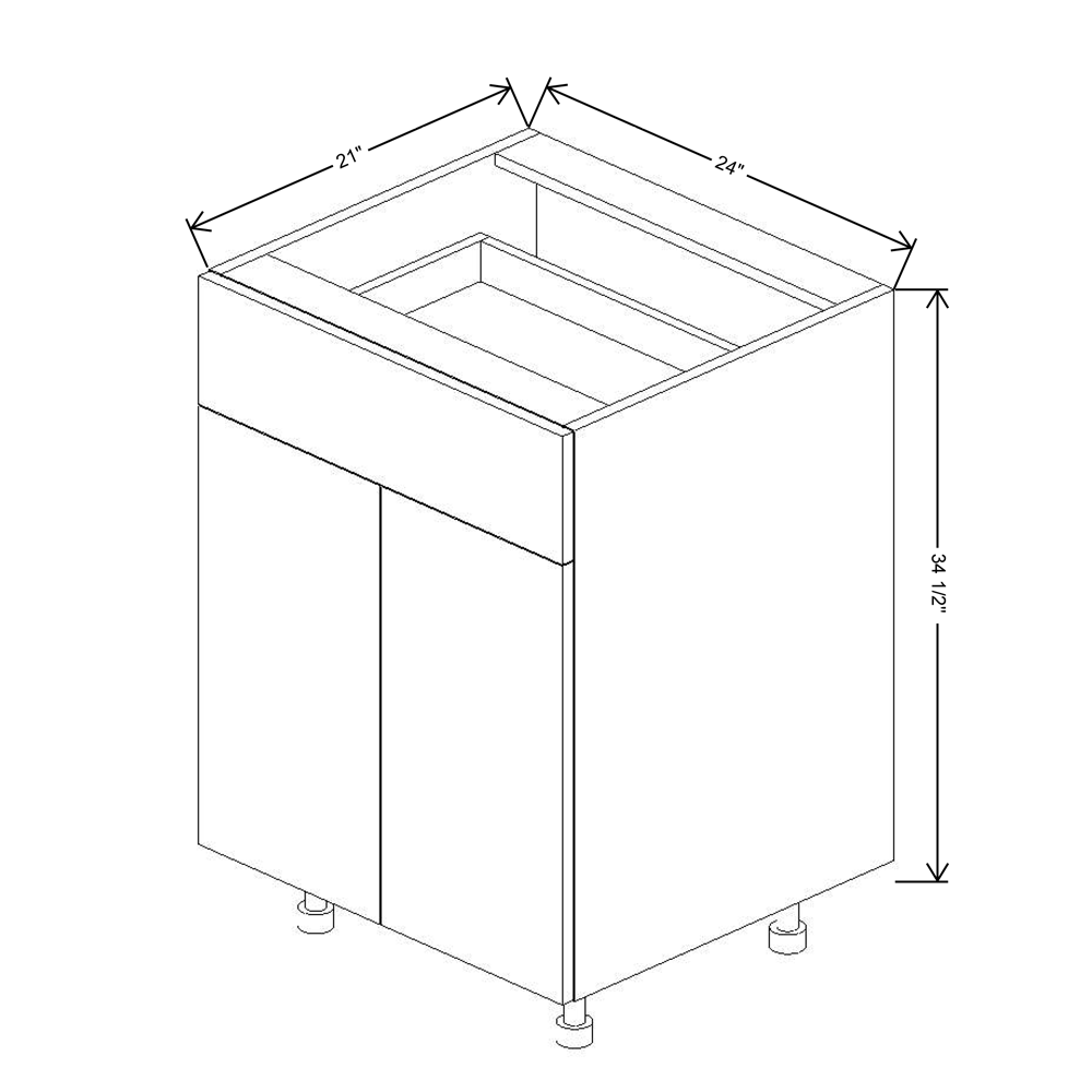 Fabuwood Illume Catalina Nocce 3 24"W Double Door