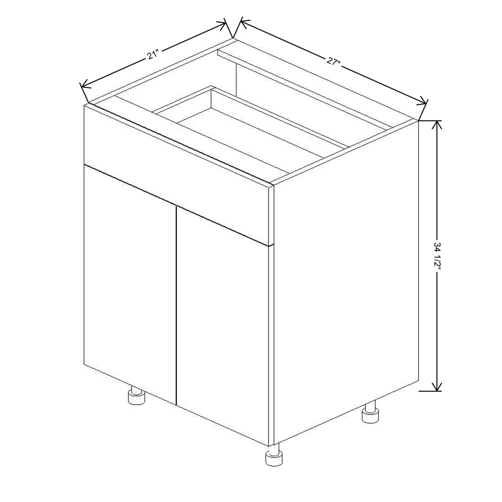 Fabuwood Illume Catalina Nocce 3 27"W Double Door