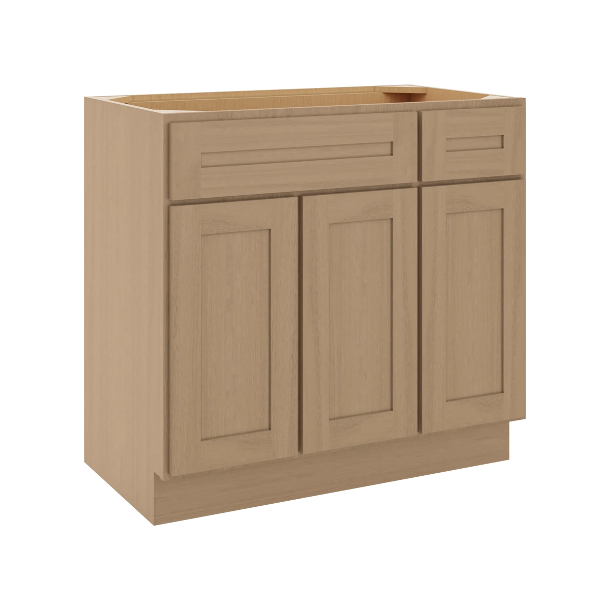 CNC Luxor 5-Piece Harvest 36" W 3 Door Vanity Base Cabinet
