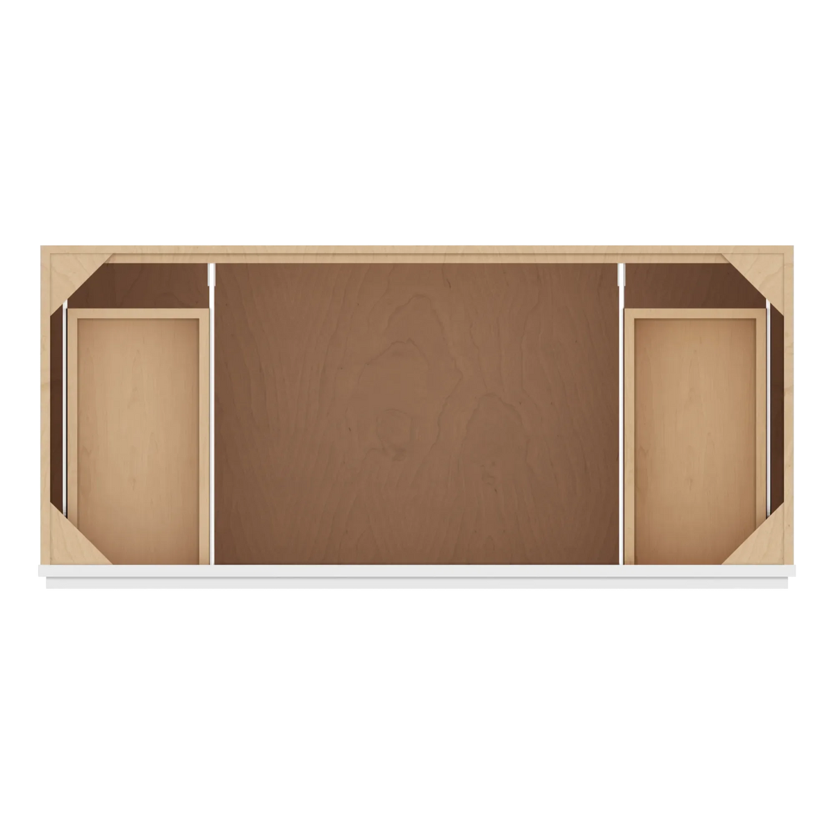 cnc luxor white 48 w four door vanity base cabinet