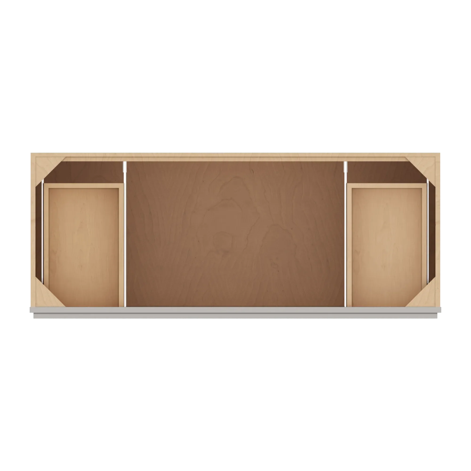 cnc luxor 5 piece misty grey 54 w four door vanity base cabinet